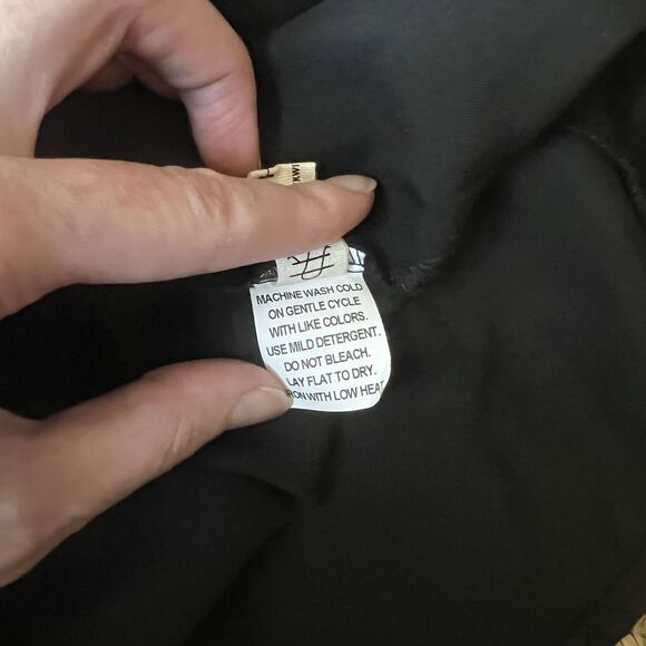 Hackwith Designs HDH Basics Black Dolman Sleeve Top Size Large Lagenlook *Flaw - Picture 4 of 7